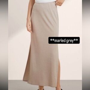 ARITZIA Babaton Gray Maxi Pencil Skirt with Slit size xs